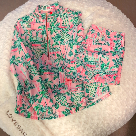 Lilly Pulitzer popover + matching short - Picture 1 of 4
